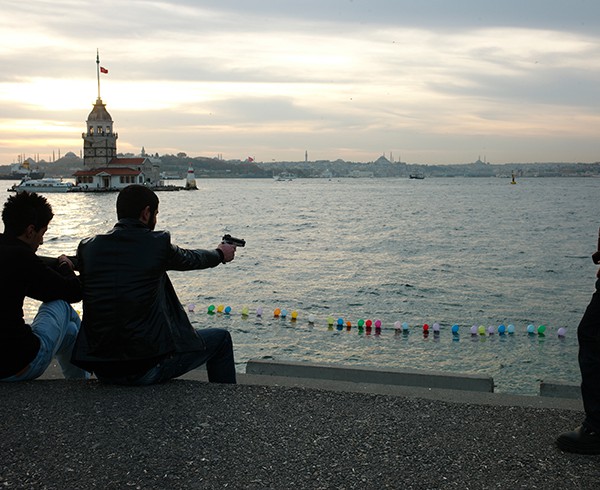 Abendliches Freizeitvergnügen am Kız Kulesi („Mädchenturm“).