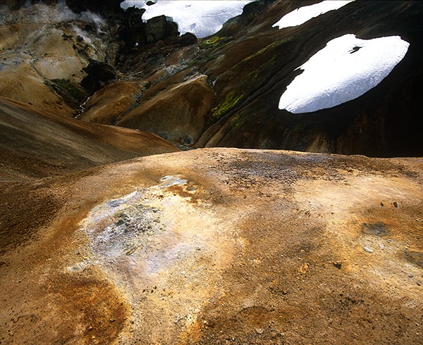 Im geothermischen Gebiet der Kerlingarfjöll.