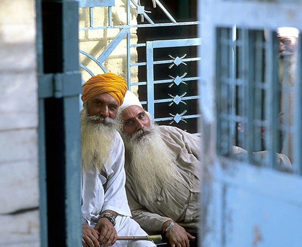 Im Küchenbereich von Gurudwara Bangla Sahib, Neu-Delhi.