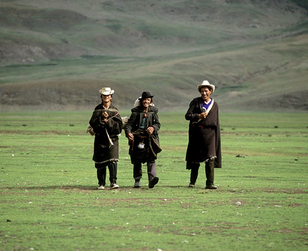 Nomaden bei Dargyeling, Tibet.