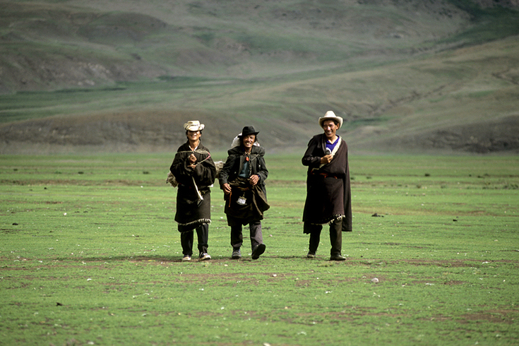 Nomaden bei Dargyeling, Tibet.