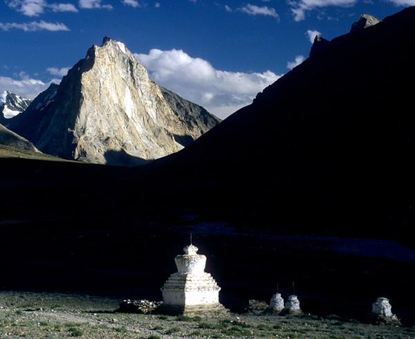 Der heilige Berg Gomborangon im Zanskar-Gebiet. Wie der Kailash darf auch er nicht bestiegen werden.